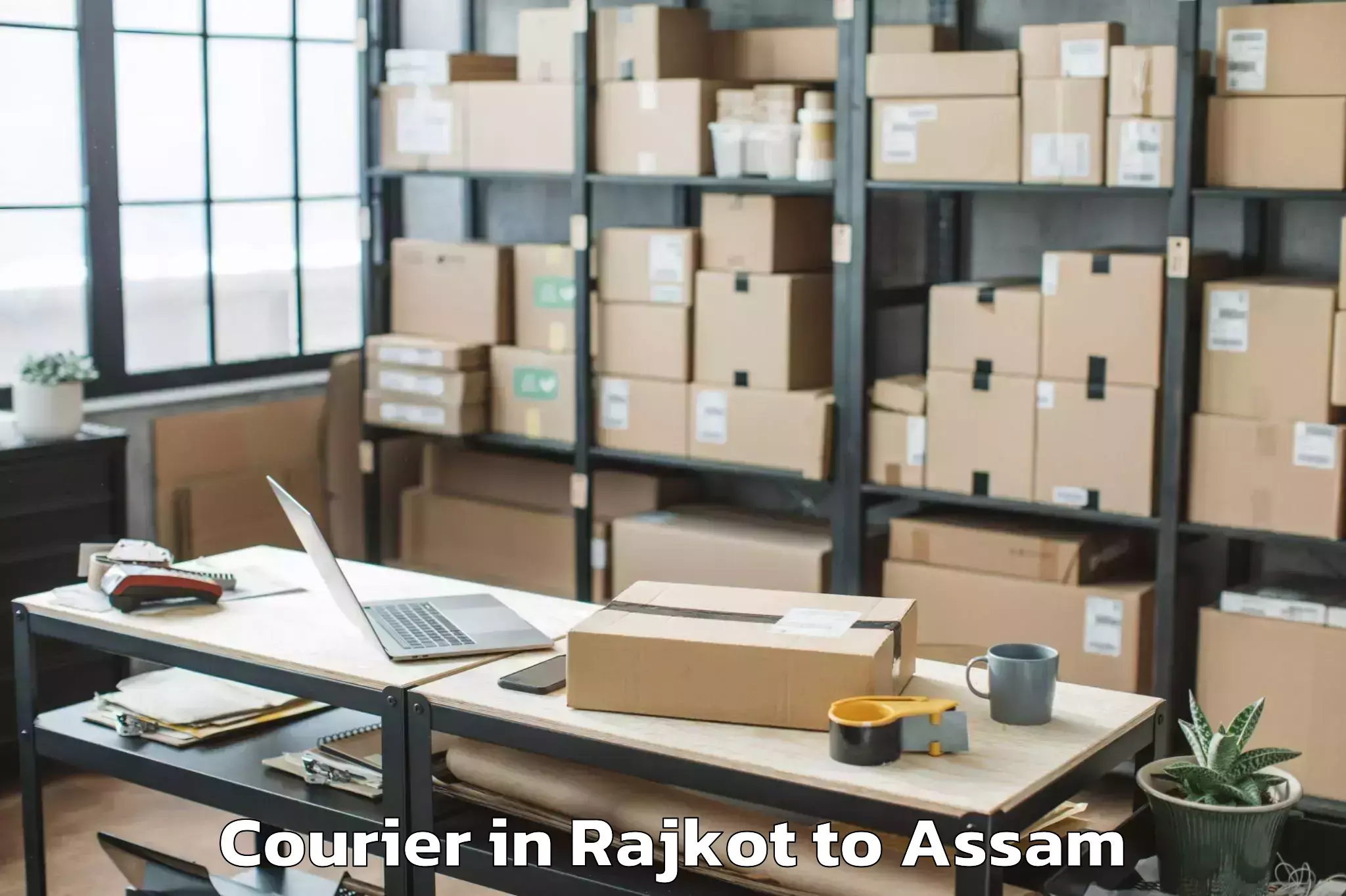 Efficient Rajkot to Demow Courier